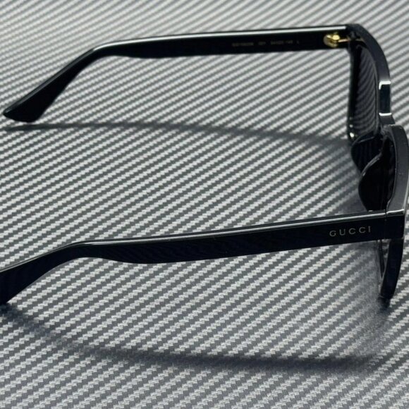 GUCCI Black Grey Men's Large 54 mm Sunglasses NEW - Picture 4 of 5